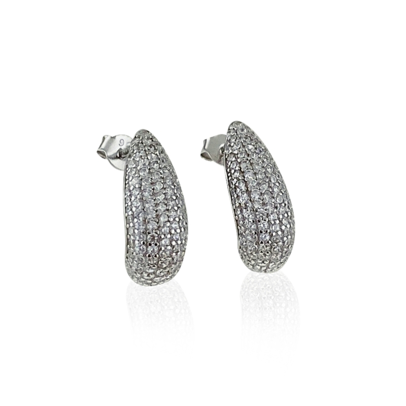 Riu Stone Drop Earrings - Long Form
