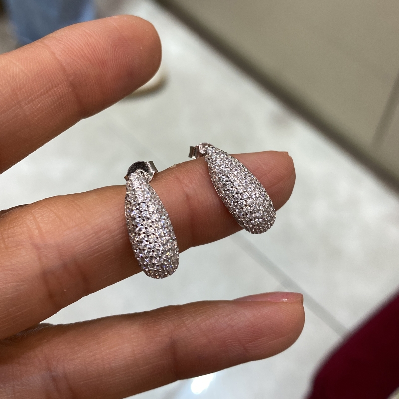 Riu Stone Drop Earrings - Long Form - 2