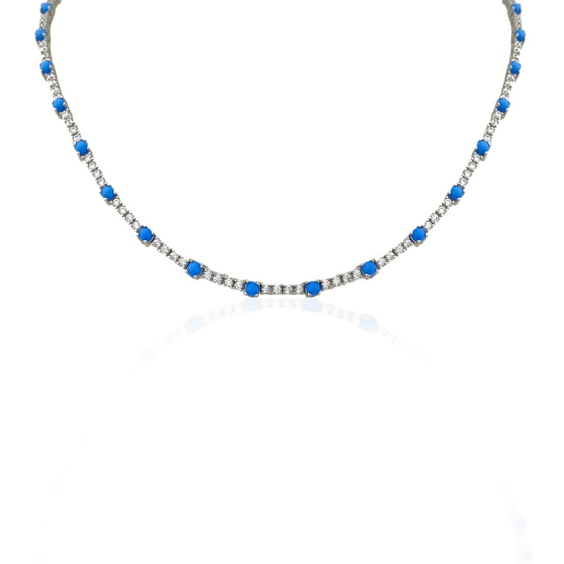 Riu Turquoise Detail Waterway Necklace - 1