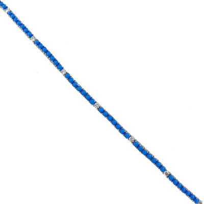 Rivoli Turquoise Bracelet - by Eda Çetin