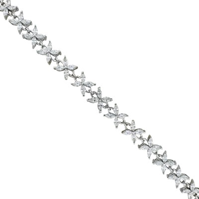 Row Marquise Tennis Bracelet