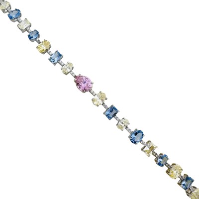 byEdaÇetin - Royal Colored Stone Bracelet