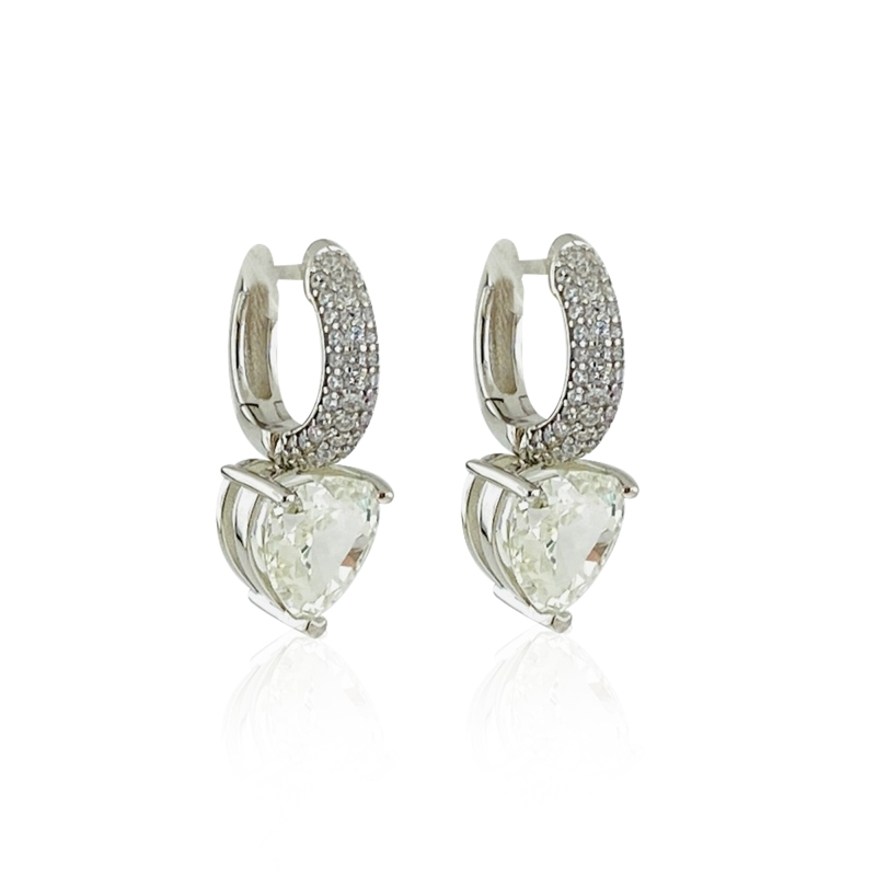 Royal Cut Heart Earrings - 3