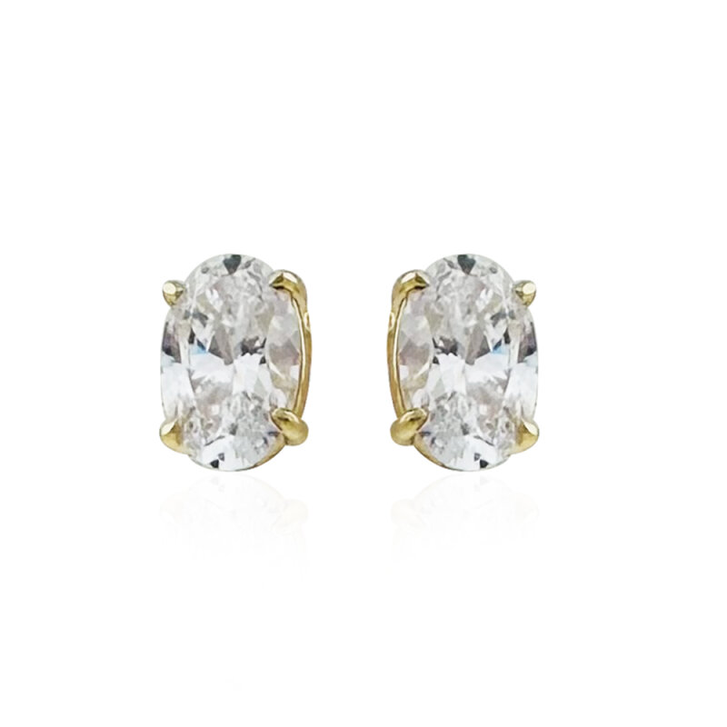 Royal Cut Oval Cut Earrings - 4