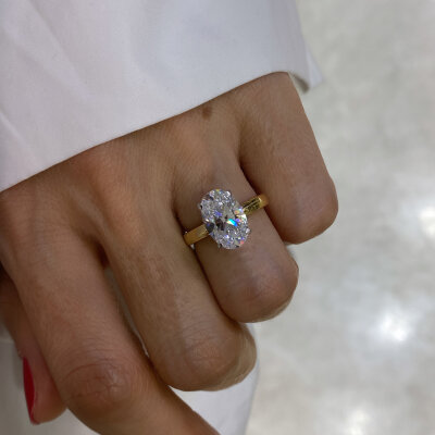 Royal Cut Oval Cut Ring - Large - by Eda Çetin