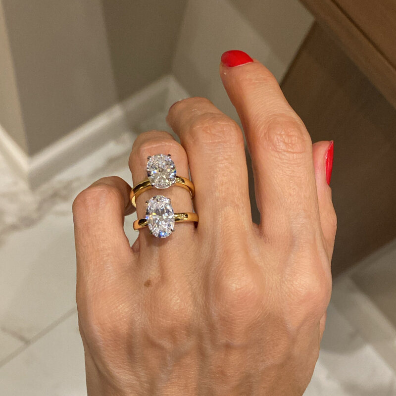 Royal Cut Oval Cut Ring - Large - 3