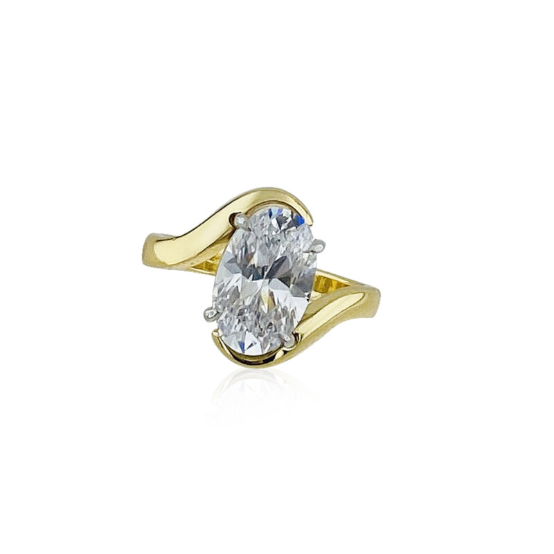 Royal Cut Oval Kesim Yüzük - Twist - 1