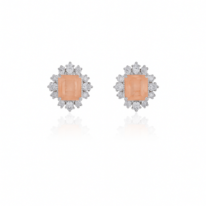 Royal Cut Salmon Earrings - 1