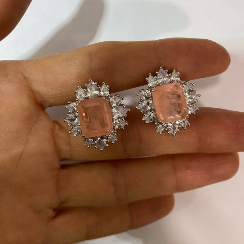 Royal Cut Salmon Earrings - 2