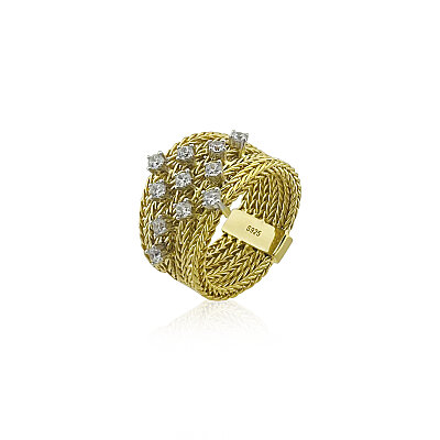 Royal Cute Row-Stone Ring - by Eda Çetin