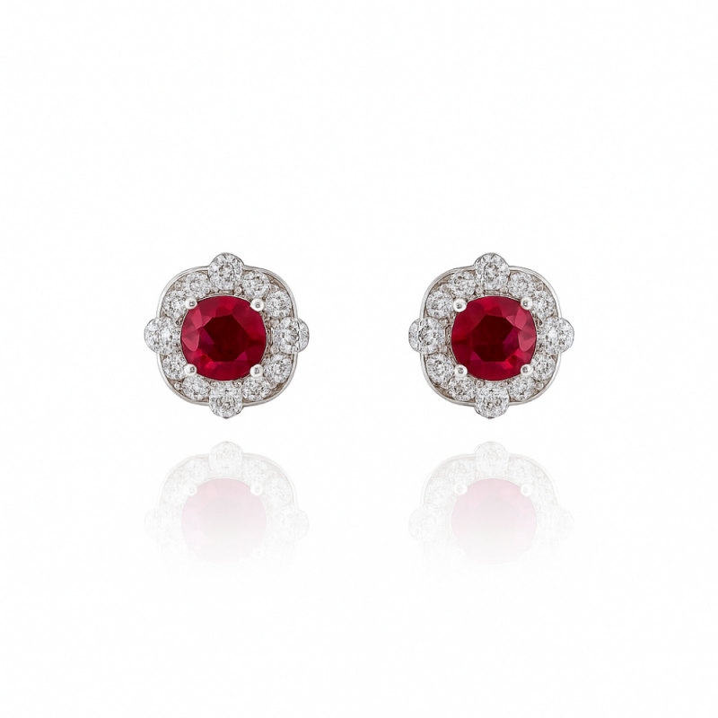 Royal Ruby Earrings - 1