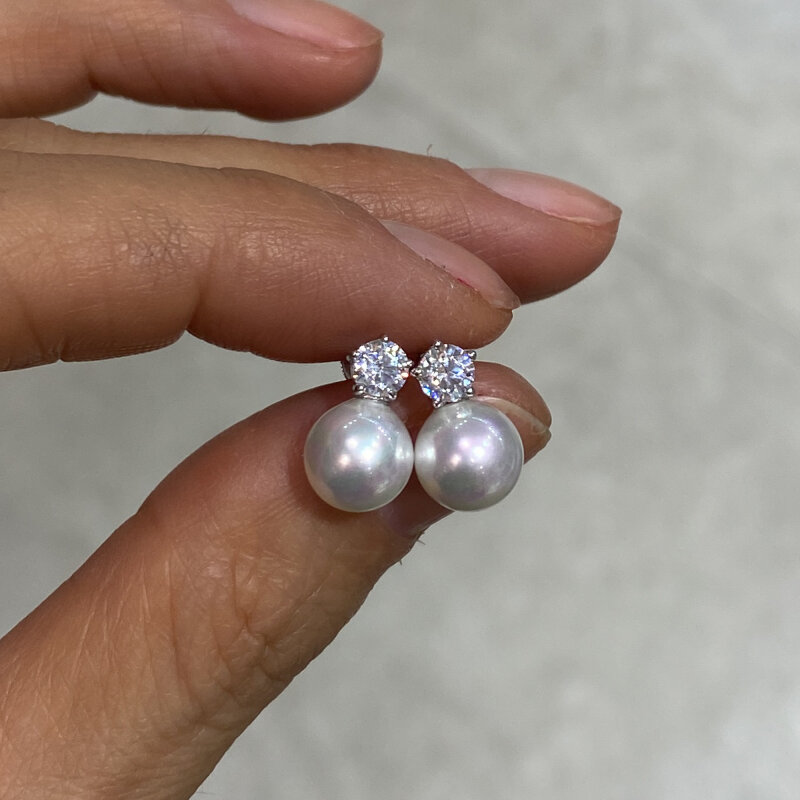 Roza Pearl Earrings - Solitaire - 2