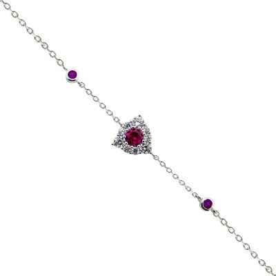 by Eda Çetin - Ruby Nata Italian Bracelet