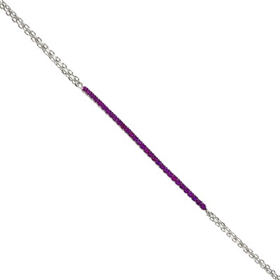 by Eda Çetin - Ruby Strip Italian Bracelet