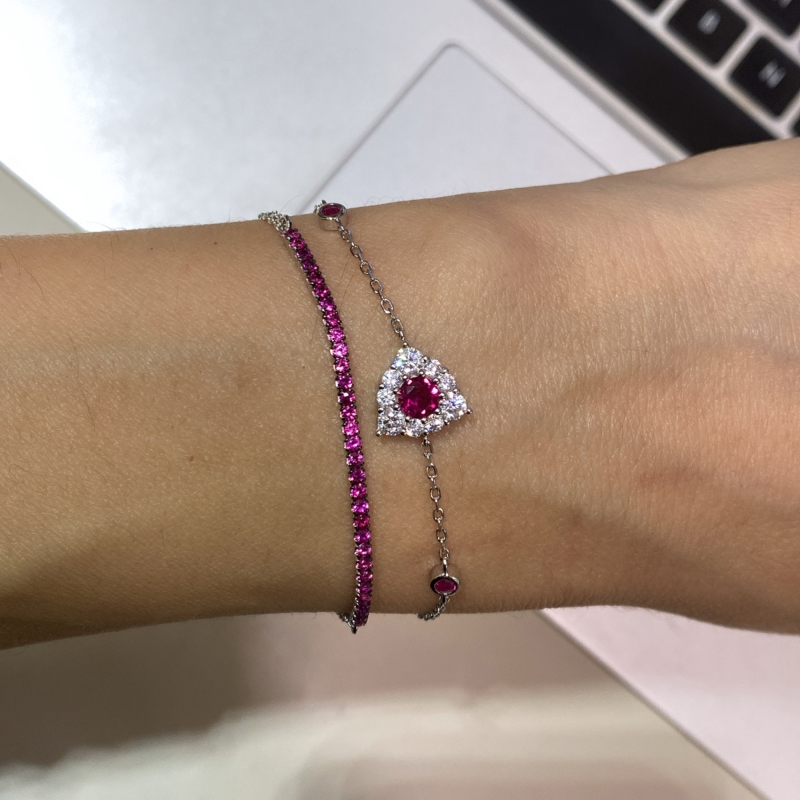 Ruby Strip Italian Bracelet - 2