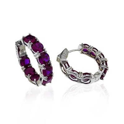 Ruses Colorful Hoop Earrings - Thumbnail