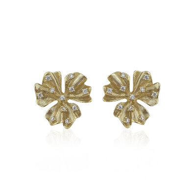 Rute Mia Çiçek Küpe - by Eda Çetin