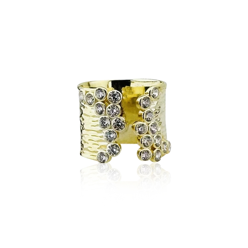 Rute Stone Ring - Thick Form - 3
