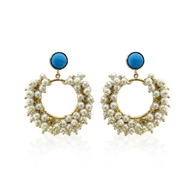 Samos Pearl Earrings - Thumbnail