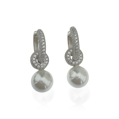 byEdaÇetin - Sandra Italian Pearl Earrings