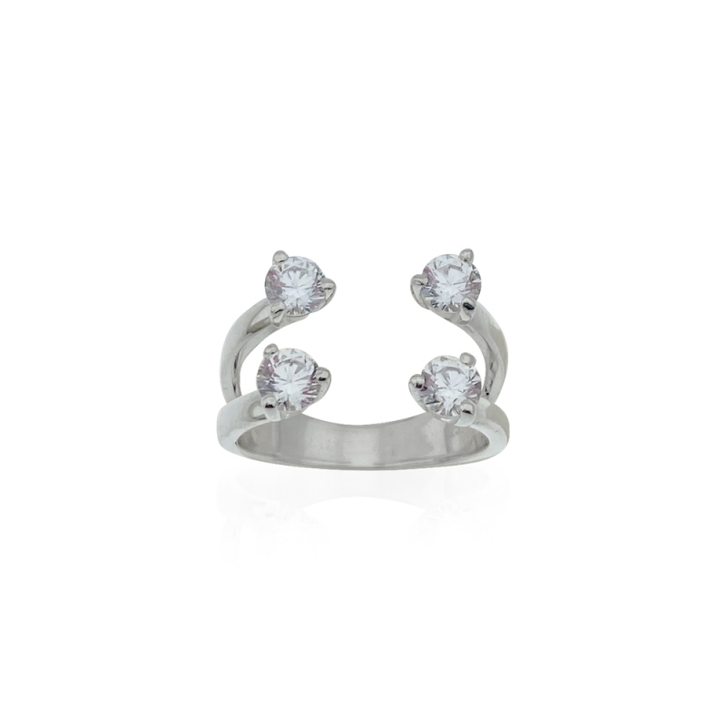 Self Double Solitaire Ring - 3