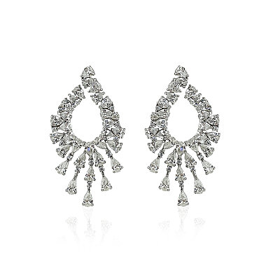 Semi-Moissanite Stone Earrings - by Eda Çetin