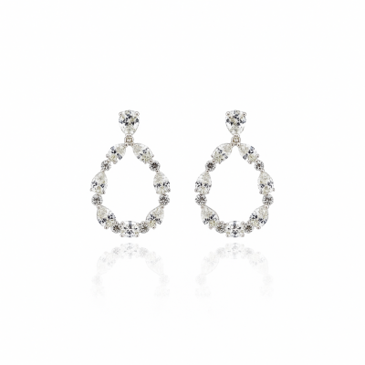 Severn Moissanite Stone Earrings - by Eda Çetin