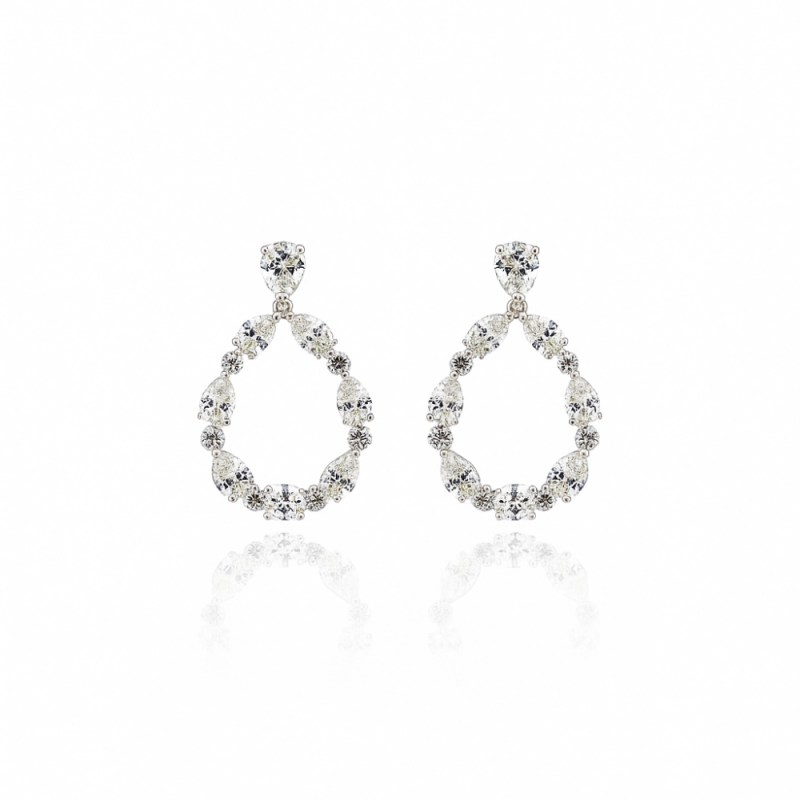 Severn Moissanite Stone Earrings - 3