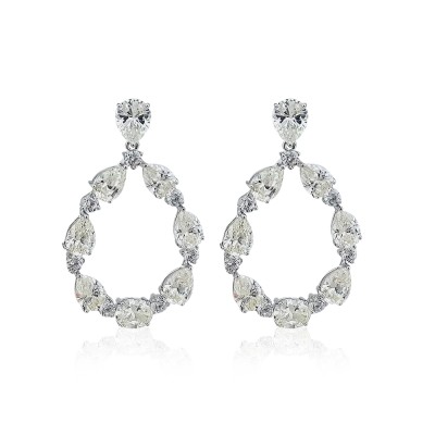 byEdaÇetin - Severn Moissanite Stone Earrings