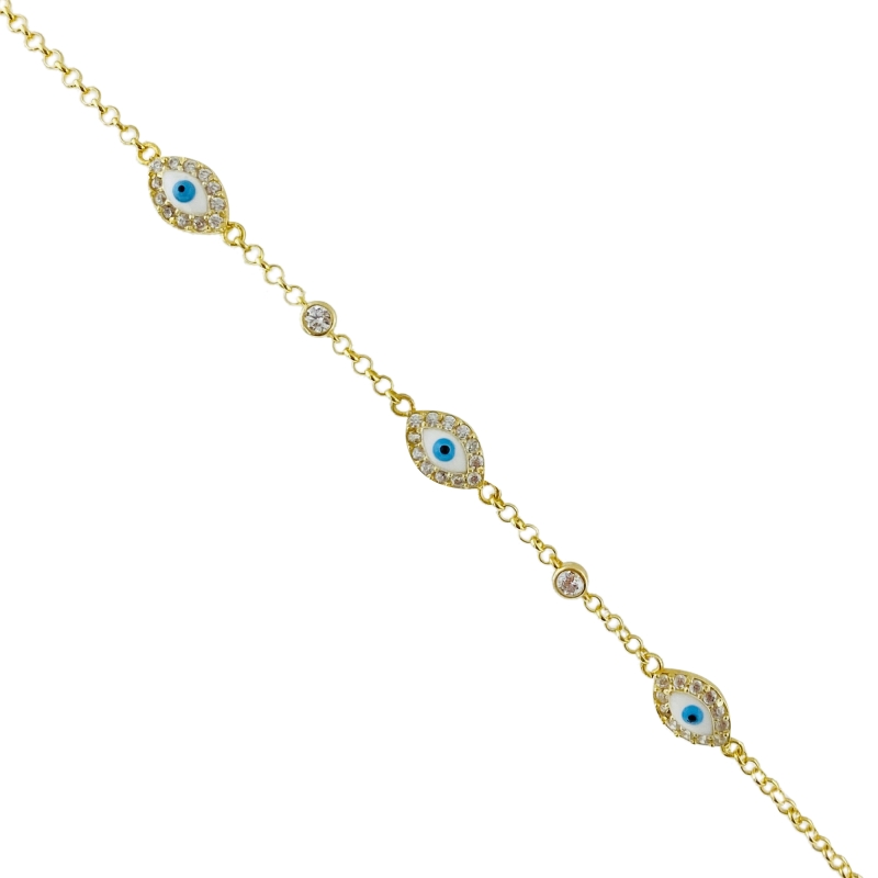 Silva Enamel Eye Bracelet