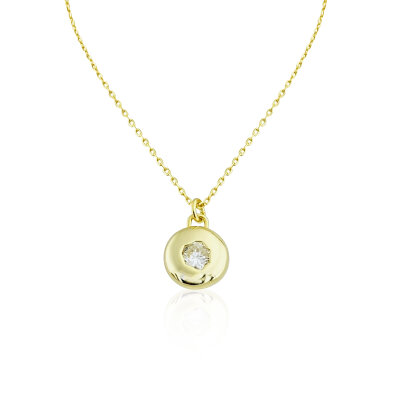 Single Stone Detailed Necklace - by Eda Çetin