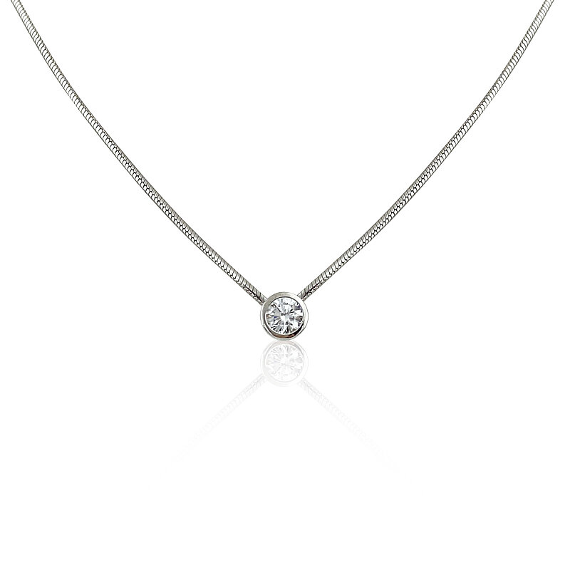 Single Stone Necklace - 1