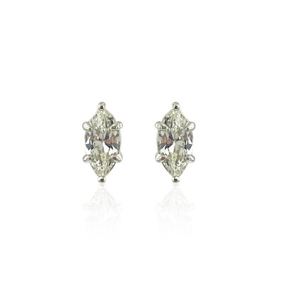Solene Moissanite Marquise Earrings - Mini - by Eda Çetin