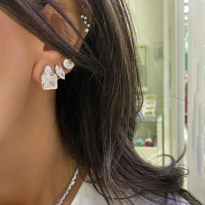 Solene Moissanite Marquise Earrings - Mini - 3