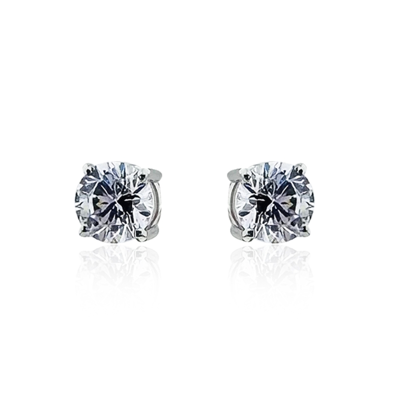 Solitaire Earring - 1 Carat - 3