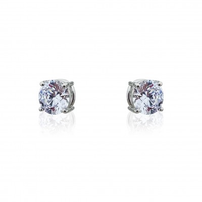 Solitaire Earrings - 2 Carat