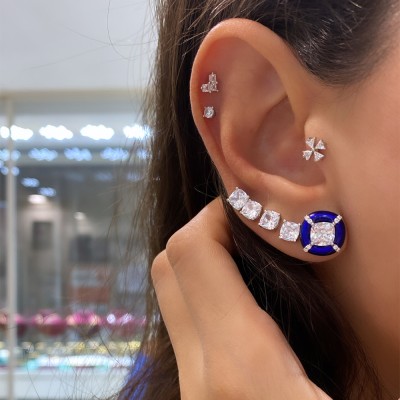 Solitaire Earrings - Thumbnail