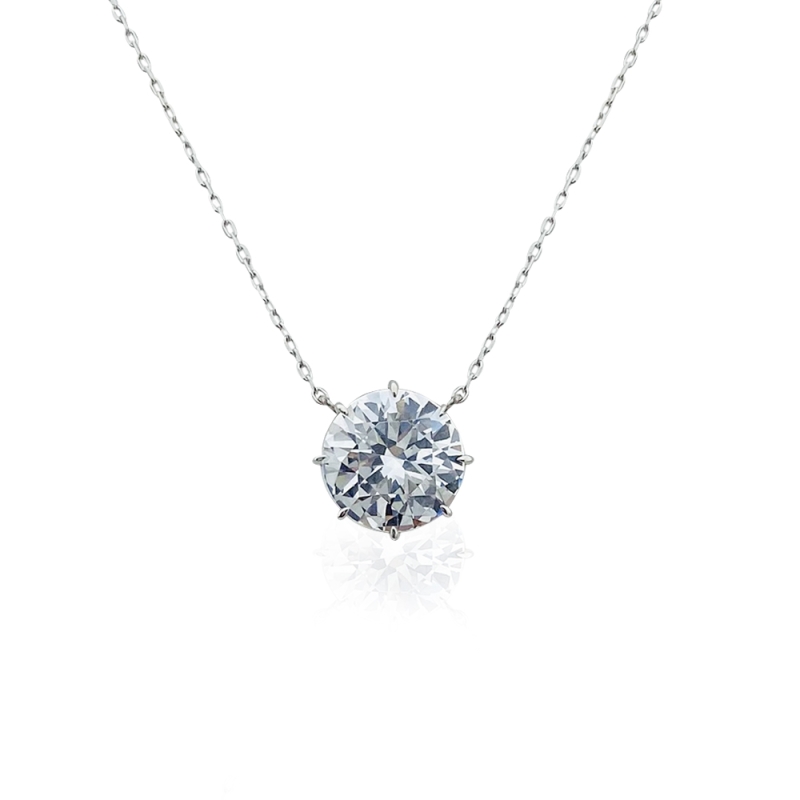 Solitaire Necklace - 6 Carat