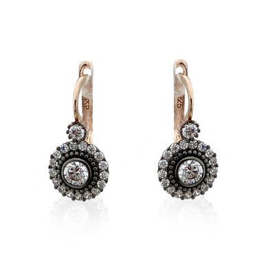 Spotted Diamond Mounting Earrings
