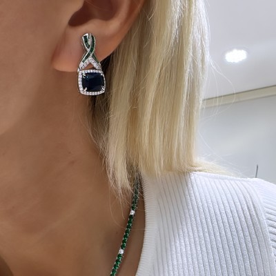 Stefani Stone Earrings - Thumbnail
