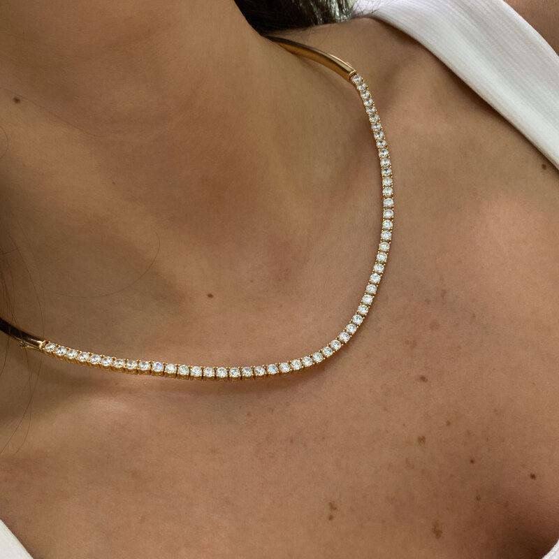 Stone-Choker-Necklace - 3