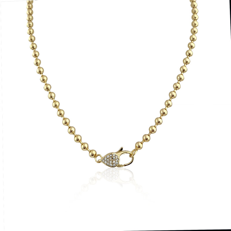 Stone Clasp Chain Necklace - 1