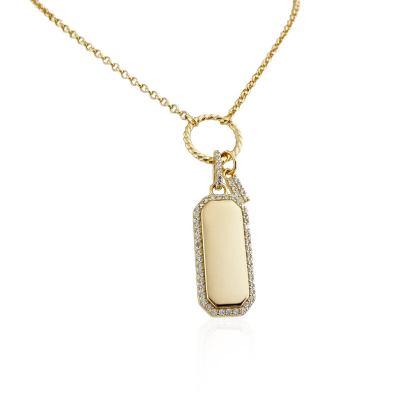 Stone Plate Necklace - 2