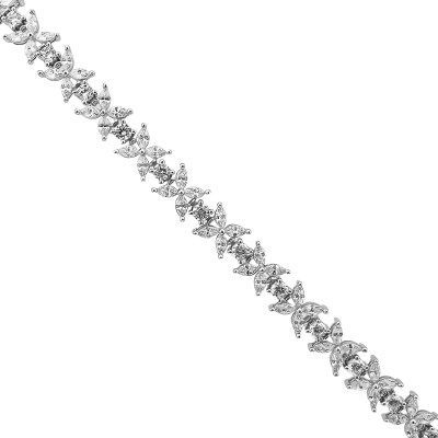 Stoned Marquise Tennis Bracelet - by Eda Çetin