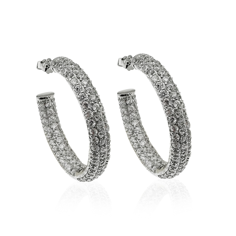 Tara Italian Hoop Earrings