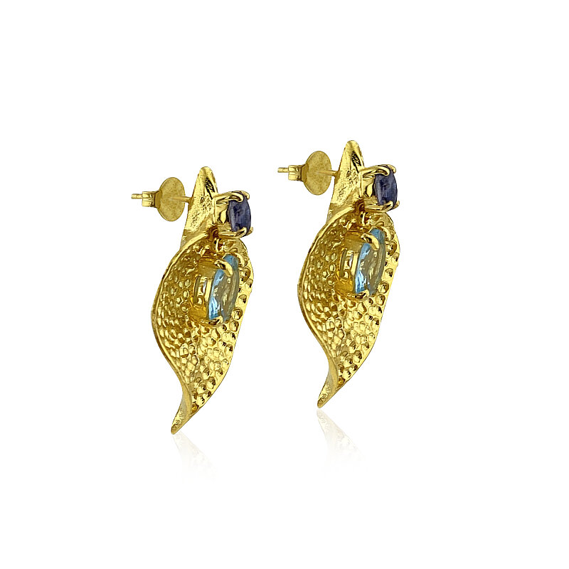 Tattoo Plate Collection Leaf Earrings - 2