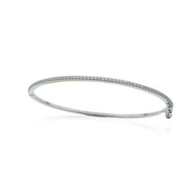 Thin Mounted Stone Bracelet