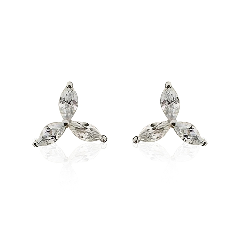 Three Branch Marquise Earrings