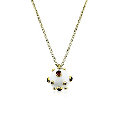 by Eda Çetin - Tourmaline Enamel Necklace (1)