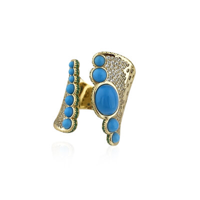 Turkuaz Royal Yüzük - by Eda Çetin